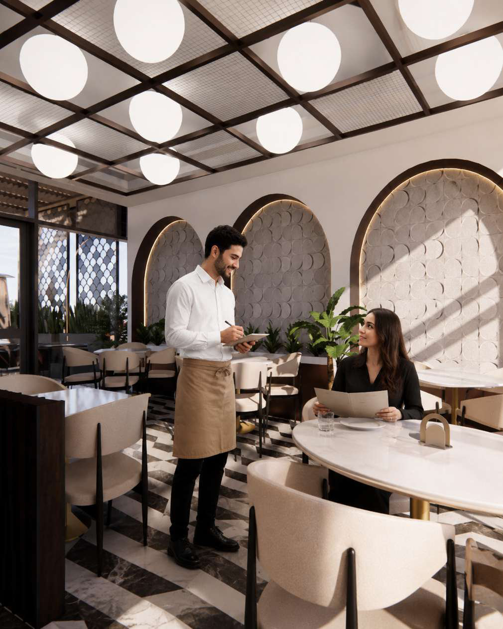Urban Kitchen arched interior